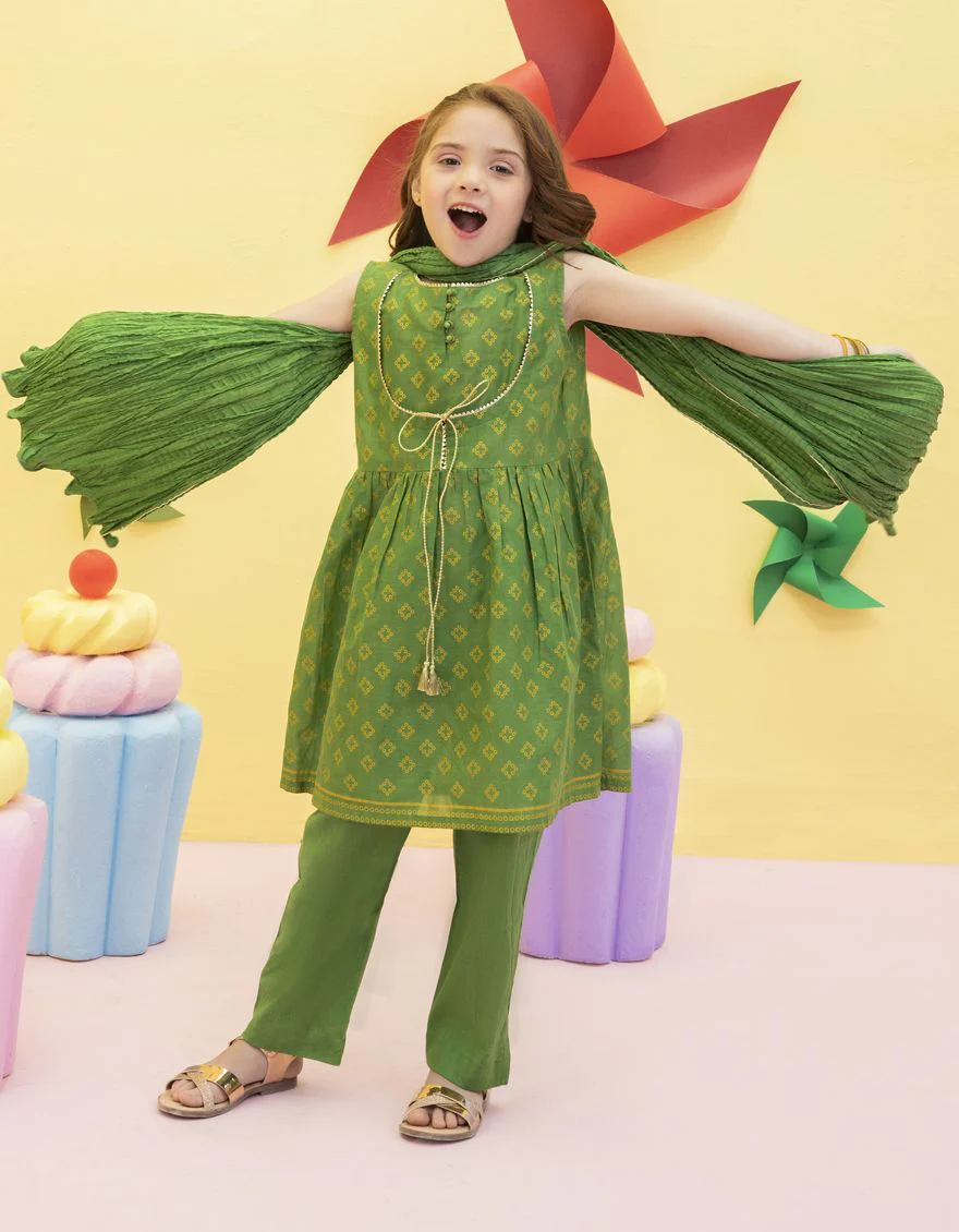 GREEN LAWN 3PC STITCHED | JGKL-S-US-22-1525 FB/DHANAK - Image 3