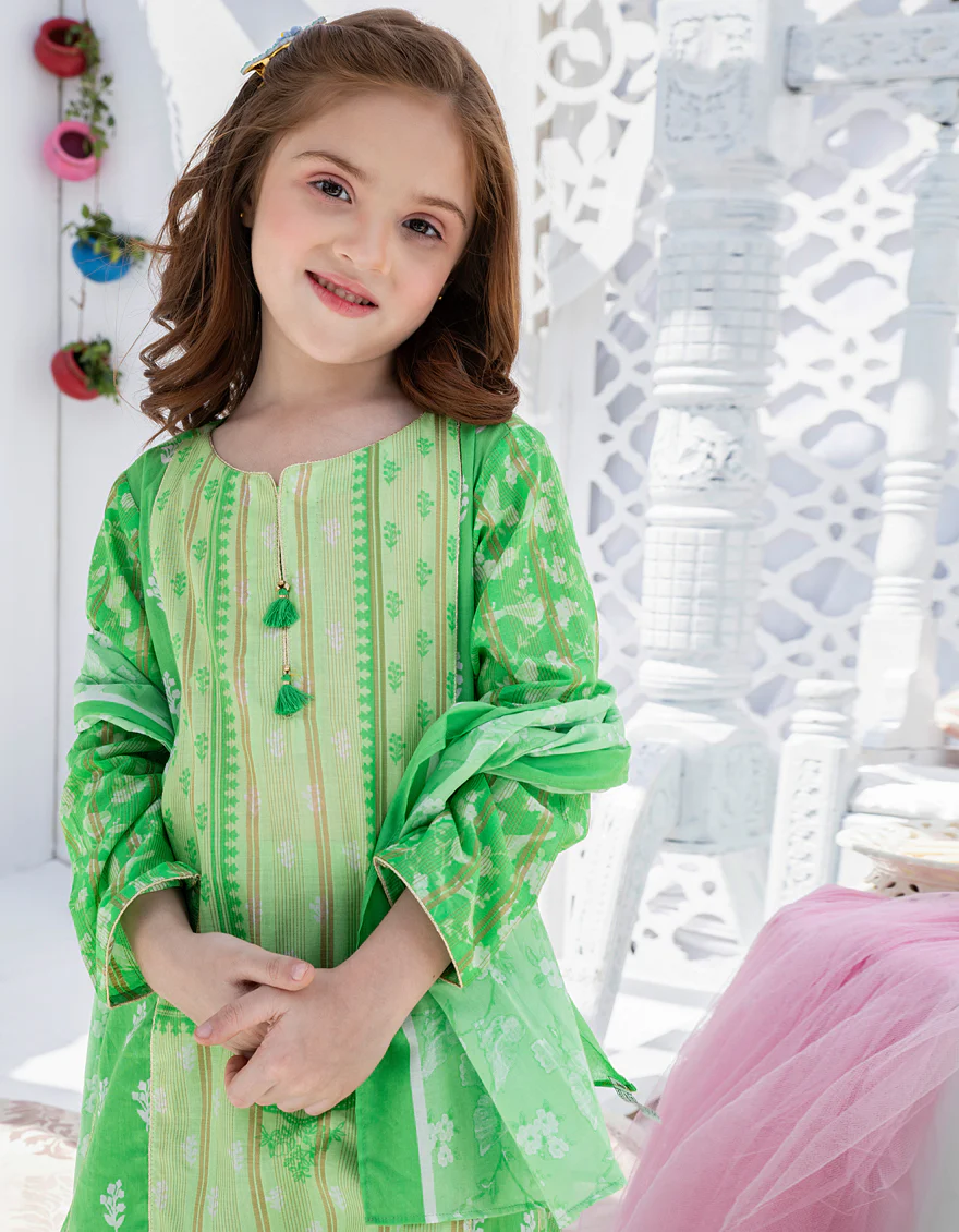GREEN ZARI 3PC STITCHED | JGKL-S-US-22-1534 FB/ZAMARUD - Image 3