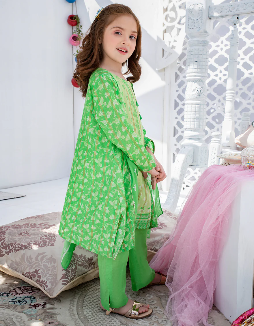 GREEN ZARI 3PC STITCHED | JGKL-S-US-22-1534 FB/ZAMARUD - Image 4