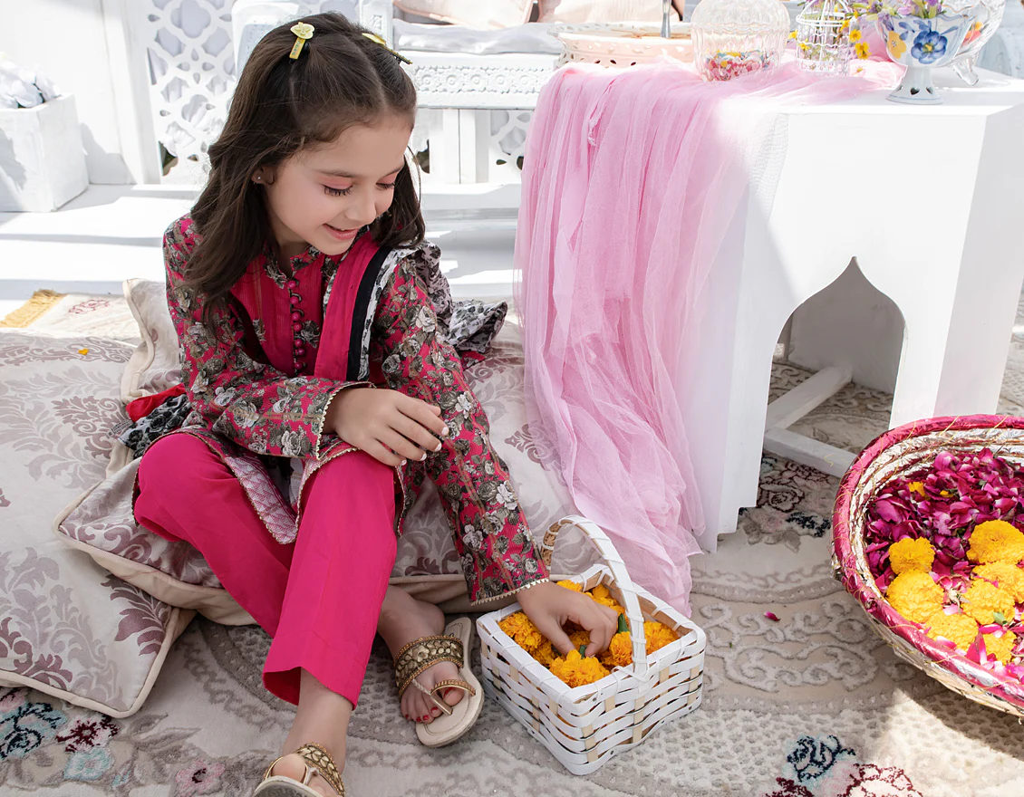 PINK LAWN 3PC STITCHED | JGKL-S-US-22-1536 FB/MIZAAJ - Image 3