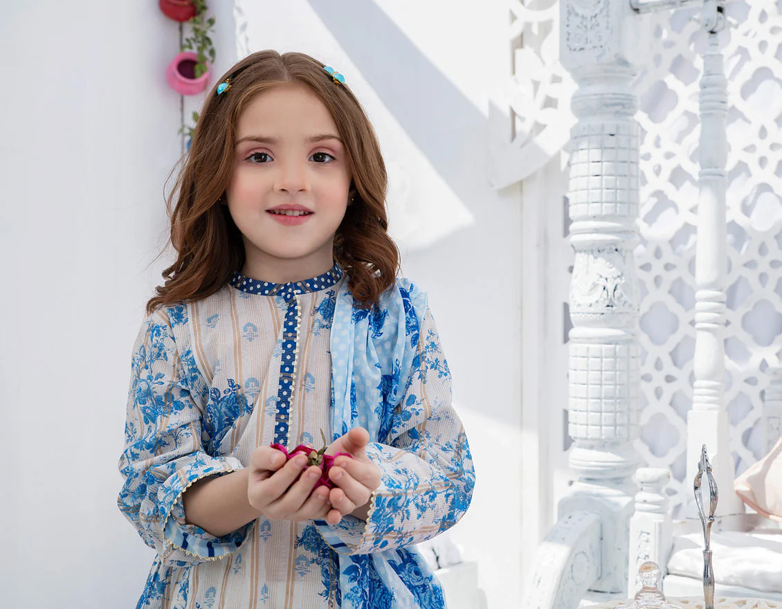 BLUE ZARI 3PC STITCHED | JGKL-S-US-22-1537 FB/GULZAAR - Image 4