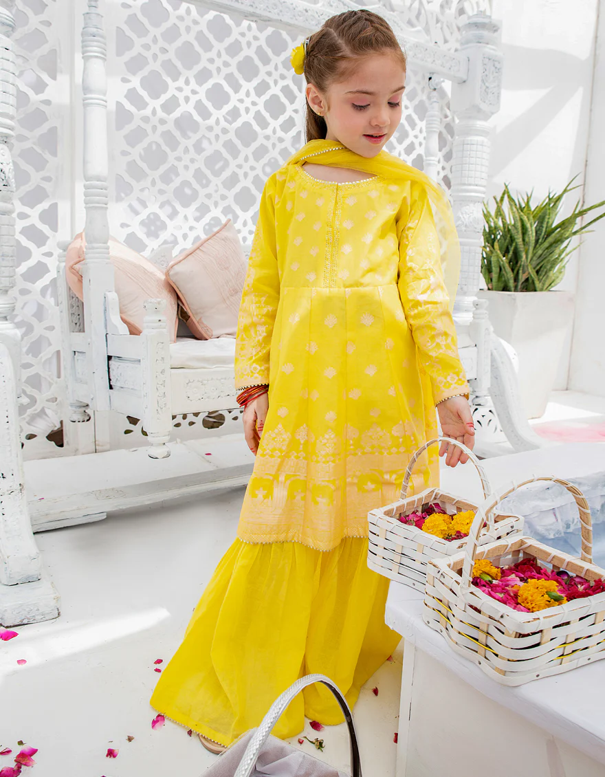 YELLOW LAWN 3PC STITCHED | JGKL-S-US-22-1541 FB/FREYA - Image 3