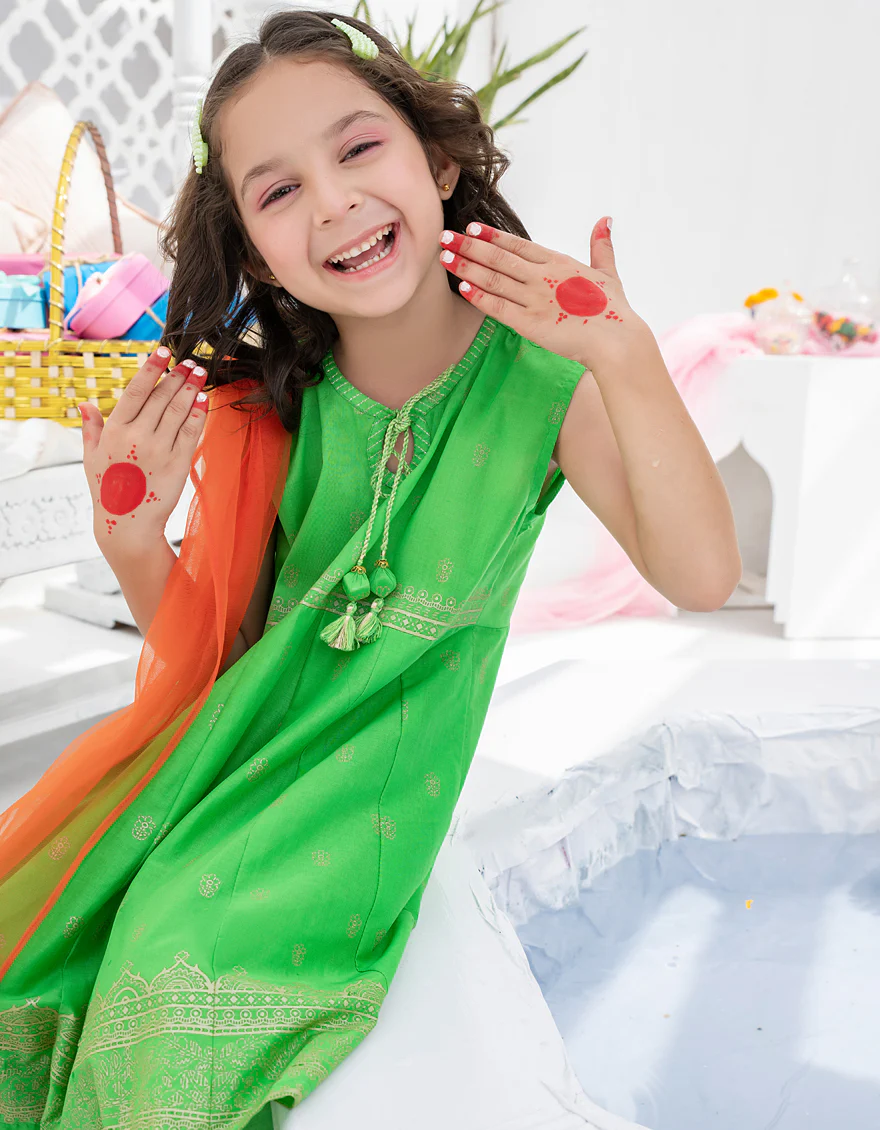 GREEN LAWN 3PC STITCHED | JGKL-S-US-22-1542 FB/FLORAL - Image 4