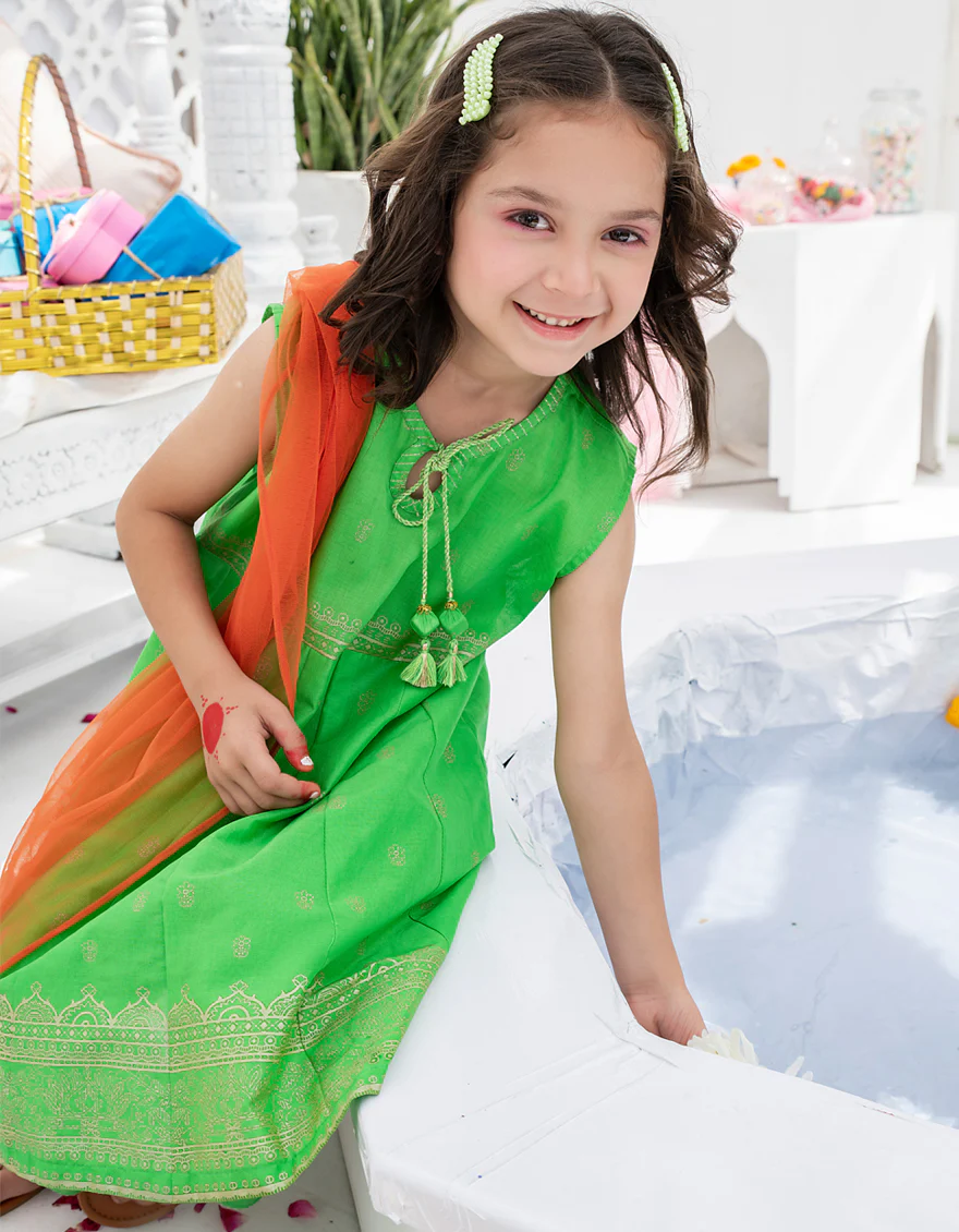 GREEN LAWN 3PC STITCHED | JGKL-S-US-22-1542 FB/FLORAL - Image 5