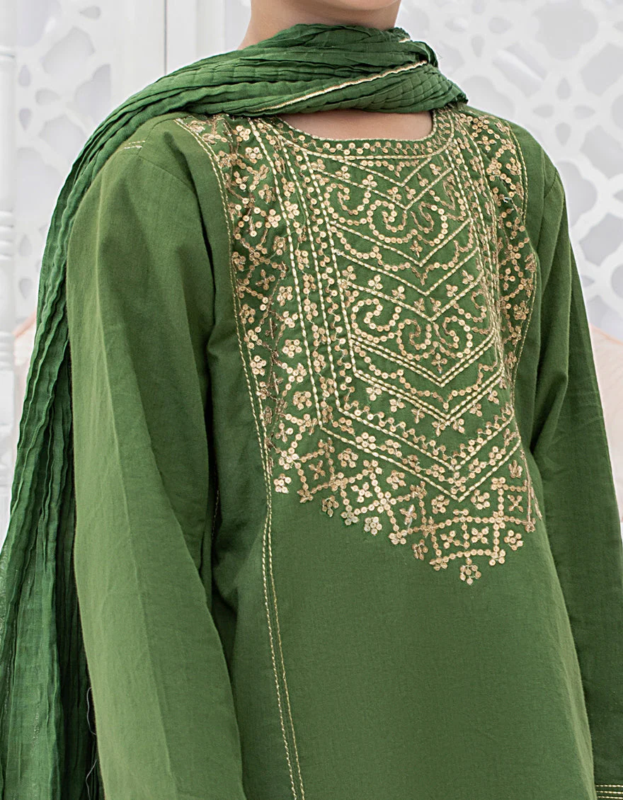 GREEN LAWN 3PC STITCHED | JGKL-S-US-22-1551 FB/GREEN 2080 - Image 2