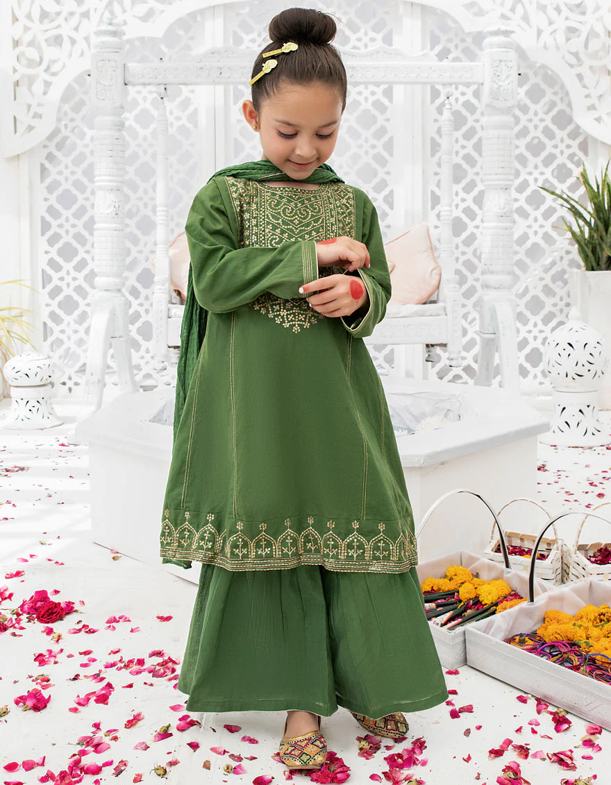 GREEN LAWN 3PC STITCHED | JGKL-S-US-22-1551 FB/GREEN 2080 - Image 3