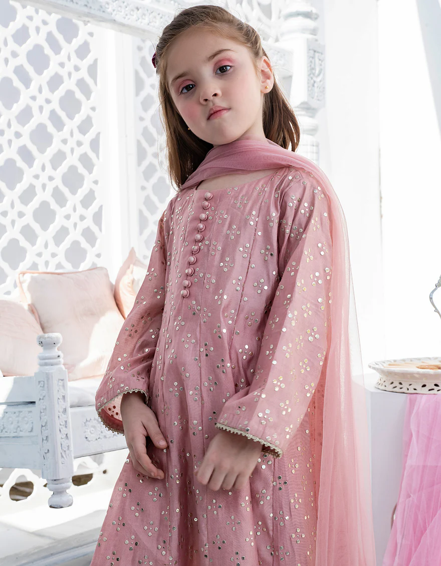 PINK CHANDERI 3PC STITCHED | JGKL-S-US-22-1559 FB/PINK KAMDANI - Image 3