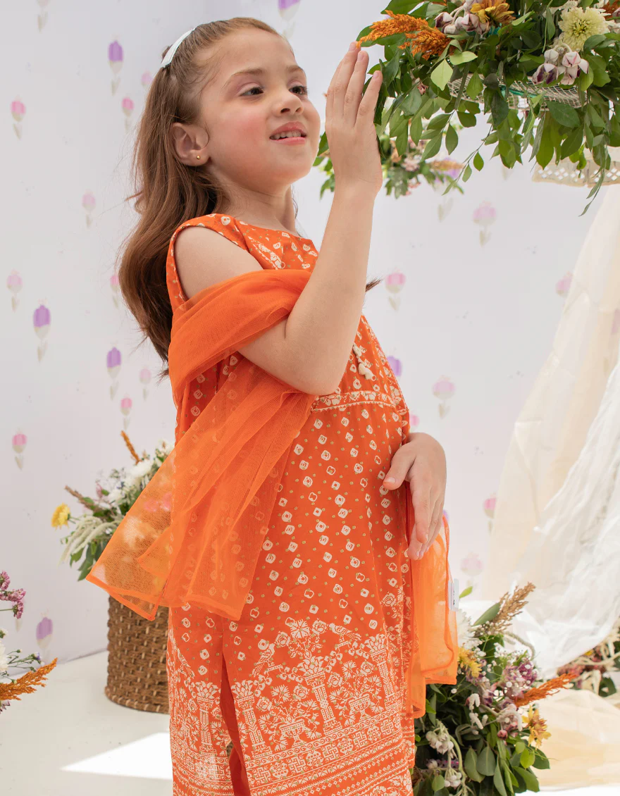 ORANGE LAWN 3PC STITCHED | JGKL-S-US-22-1583 FB/AUSMAN - Image 5