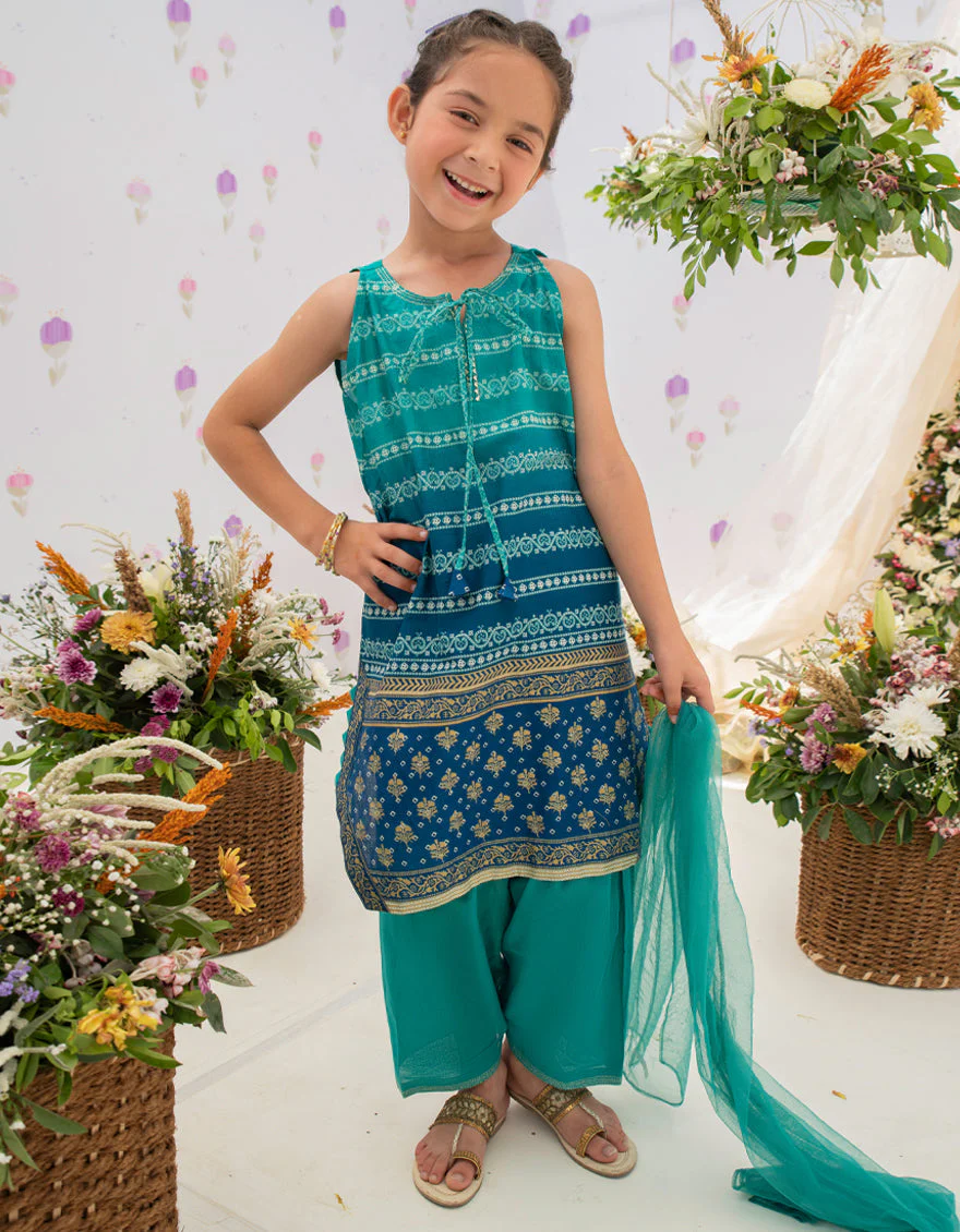 BLUE-GREEN LAWN 3PC STITCHED | JGKL-S-US-22-1584 FB/ASLI - Image 5