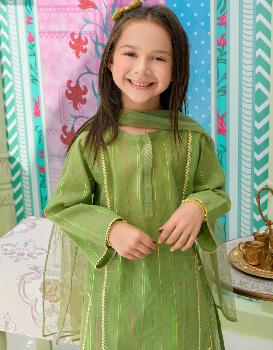 GREEN DYED 3PC STITCHED | JGKL-S-US-23-1534 FB/KAAN - Image 2