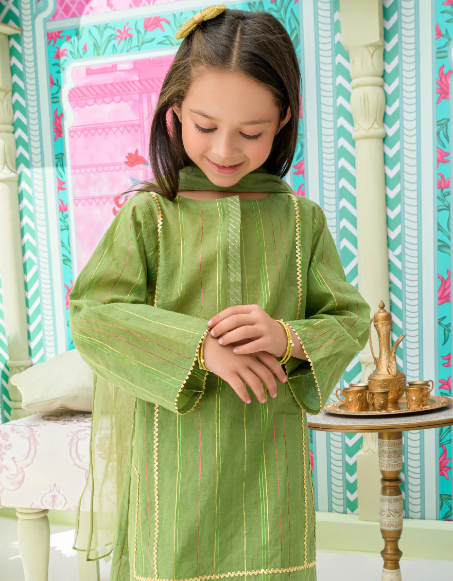 GREEN DYED 3PC STITCHED | JGKL-S-US-23-1534 FB/KAAN - Image 3