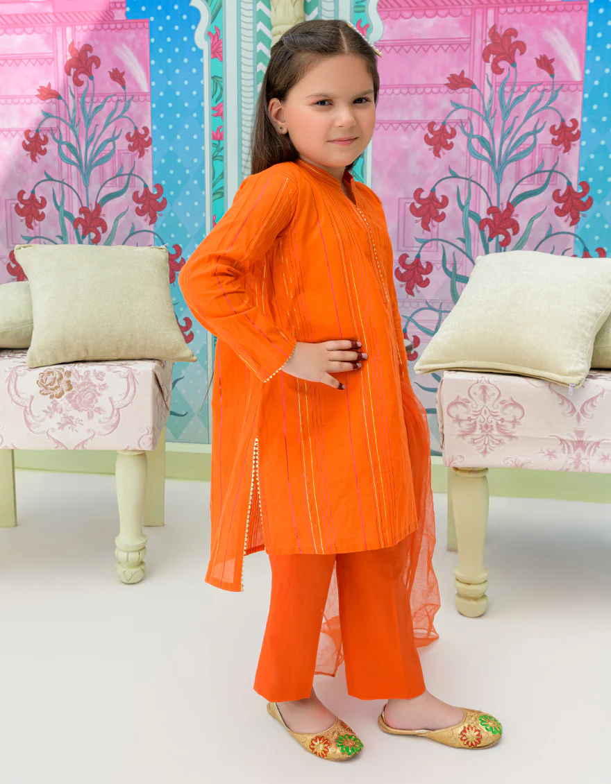 ORANGE DYED 3PC STITCHED | JGKL-S-US-23-1537 FB/METE - Image 2