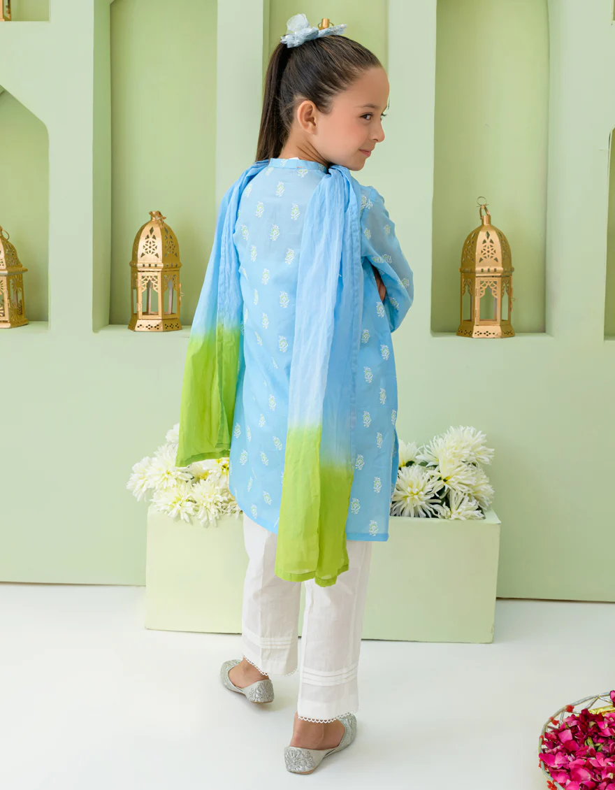 BLUE LAWN 3PC STITCHED | JGKL-S-US-23-1544 FB/JANGMI - Image 2