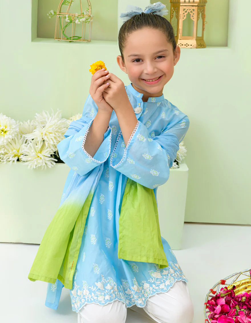 BLUE LAWN 3PC STITCHED | JGKL-S-US-23-1544 FB/JANGMI - Image 4