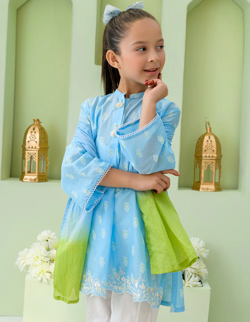 BLUE LAWN 3PC STITCHED | JGKL-S-US-23-1544 FB/JANGMI - Image 5