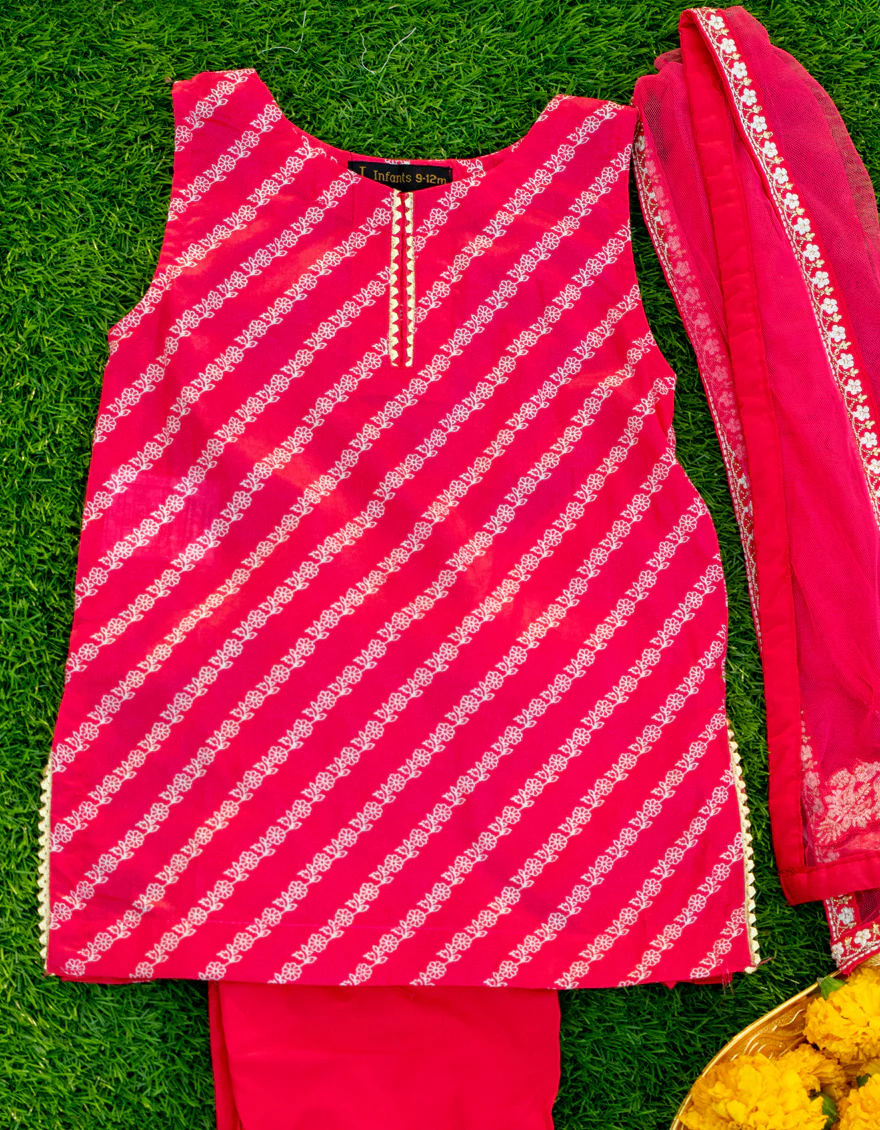 PINK LAWN 3PC STITCHED | JGKL-S-US-23-1562 FB/SAGOL - Image 2