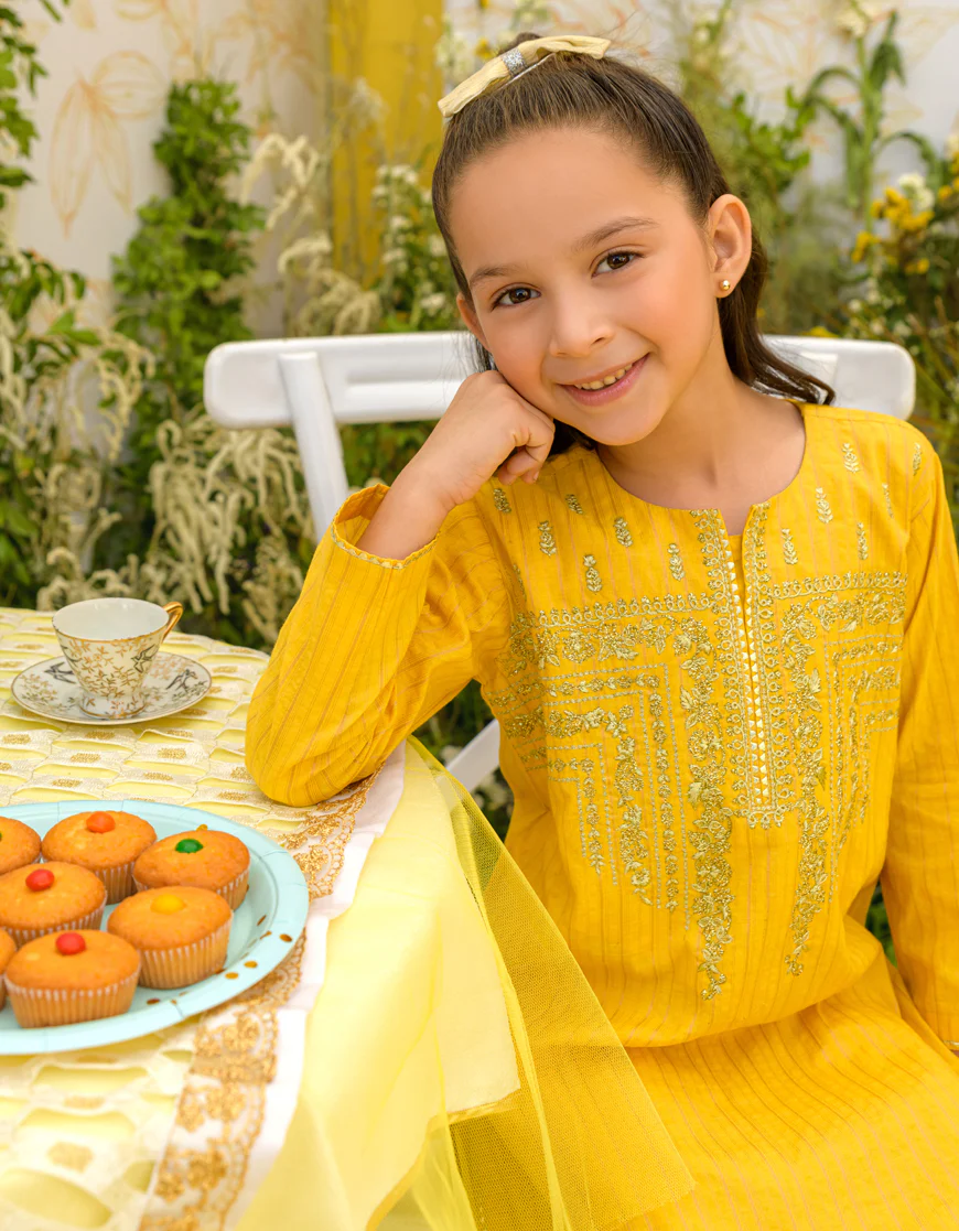 YELLOW LAWN 3PC STITCHED | JGKL-S-US-23-1594 FB/YELLOW-545 - Image 3