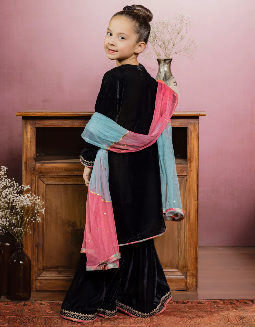 BLACK VELVET 3PC STITCHED | JGKL-W-JJGS-US-22-032 FB/FF-328 - Image 2