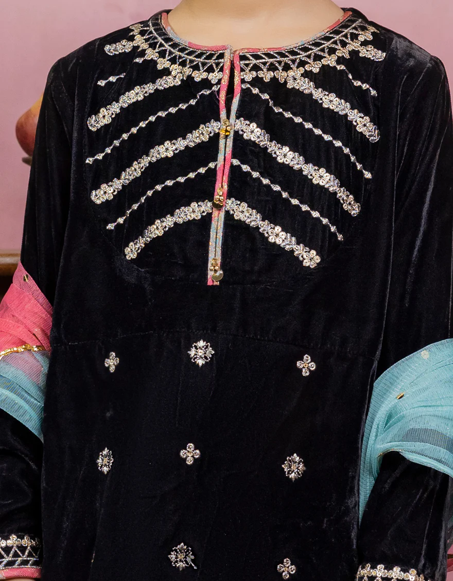 BLACK VELVET 3PC STITCHED | JGKL-W-JJGS-US-22-032 FB/FF-328 - Image 3