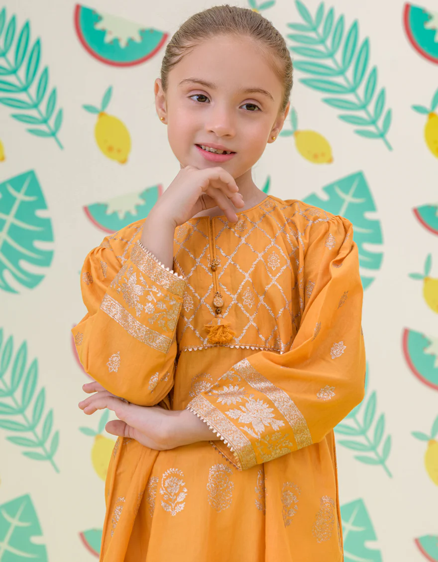 YELLOW CAMBRIC KURTI | JGLK-S-24-2510 FB/GL - Image 3