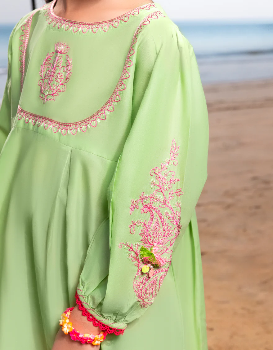 GREEN LAWN KURTI | JGLK-S-JGS-25-2505 FB/ETHNIC-1 - Image 3
