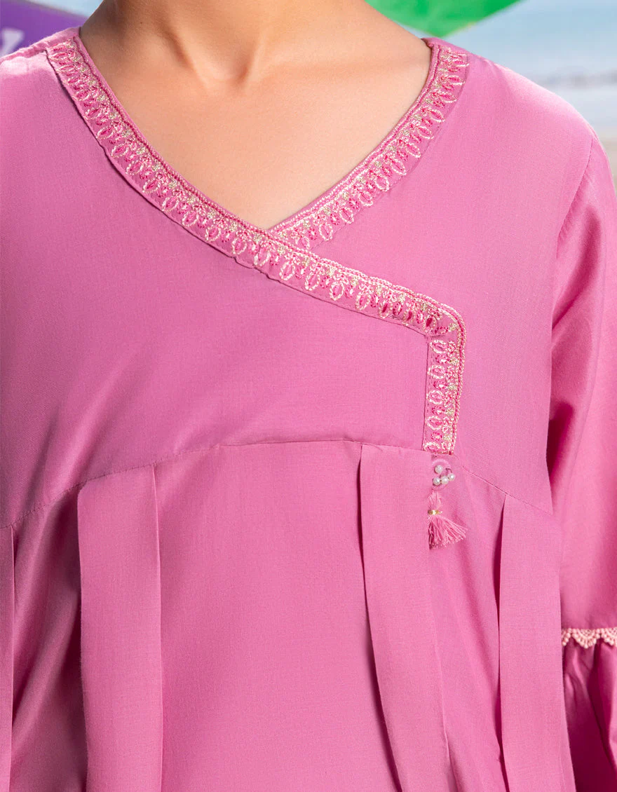 MAUVE LAWN KURTI | JGLK-S-JGS-25-2507 FB/ETHNIC-3 - Image 3