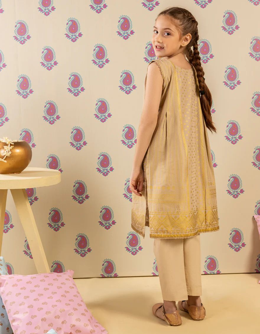 BROWN LAWN KURTI | JGLK-S-JGS-25-2509 FB/SHEEN-1 - Image 3