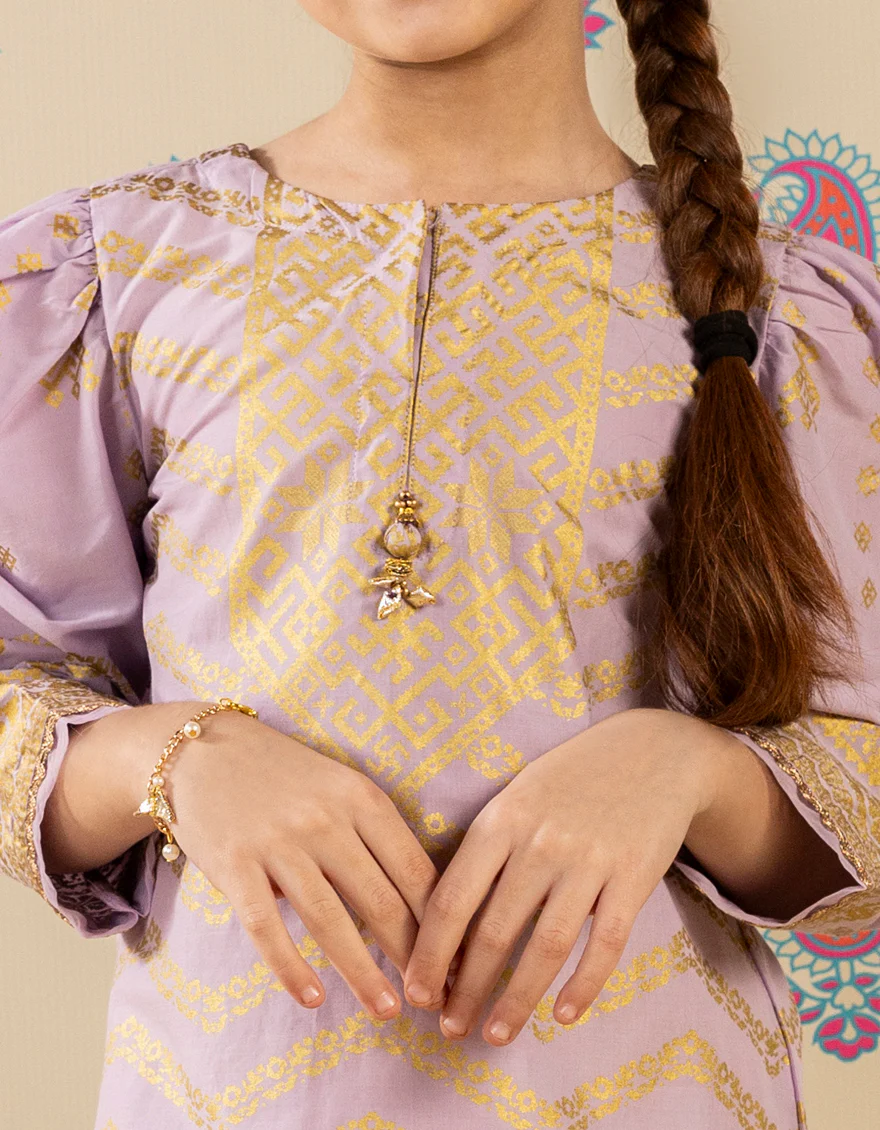LILAC LAWN KURTI | JGLK-S-JGS-25-2510 FB/SHEEN-02 - Image 3