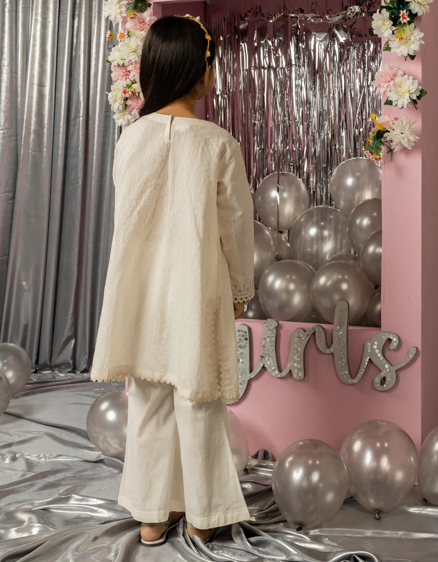 OFF WHITE DOBBY KURTI | JGLK-S-JGS-25-2514 F - Image 2