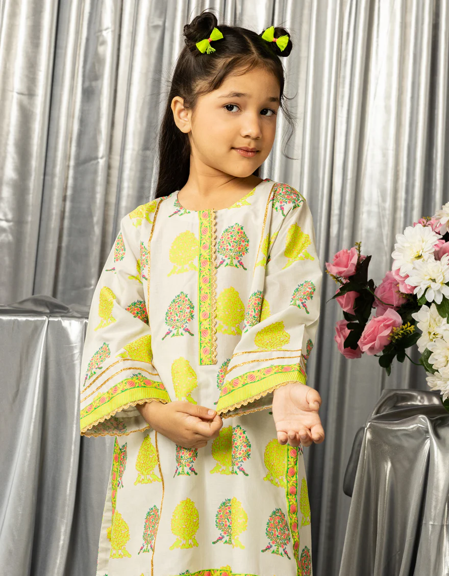 GREEN LAWN KURTI | JGLK-S-JGS-25-2517 FB/BLOCK GIRL-02 - Image 3