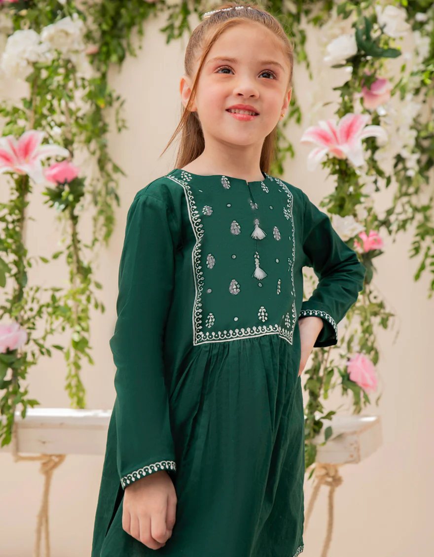 GREEN LAWN KURTI | JGLK-S-JJGK-US-22-001 FB/RFD - Image 3