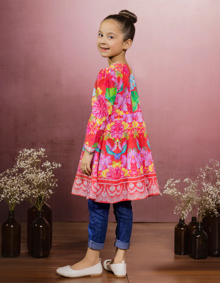 MULTICOLOR KHADDAR KURTI | JGLK-S-JK-US-22-6008 FB/LOVELYN - Image 2