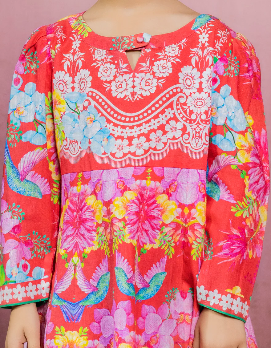 MULTICOLOR KHADDAR KURTI | JGLK-S-JK-US-22-6008 FB/LOVELYN - Image 3