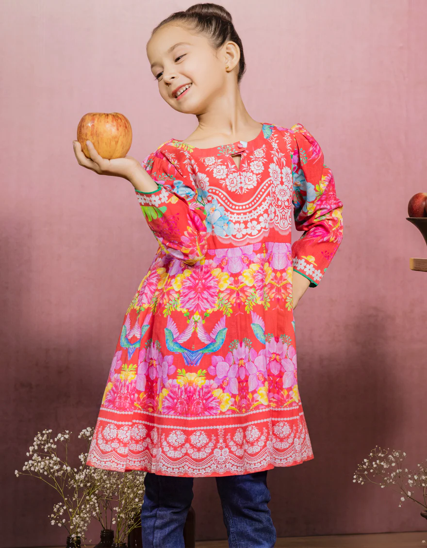 MULTICOLOR KHADDAR KURTI | JGLK-S-JK-US-22-6008 FB/LOVELYN - Image 4