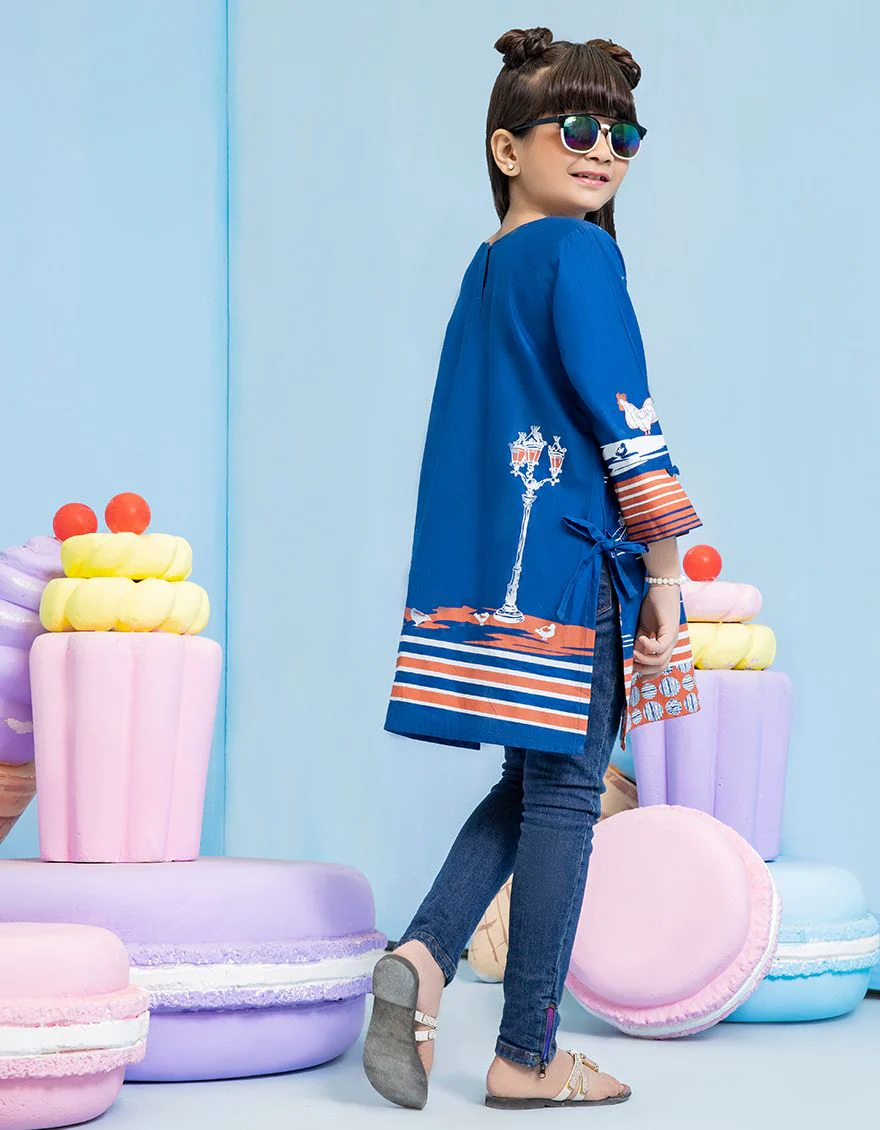 BLUE LAWN KURTI | JGLK-S-US-22-2505 FB/FARMHOUSE - Image 2