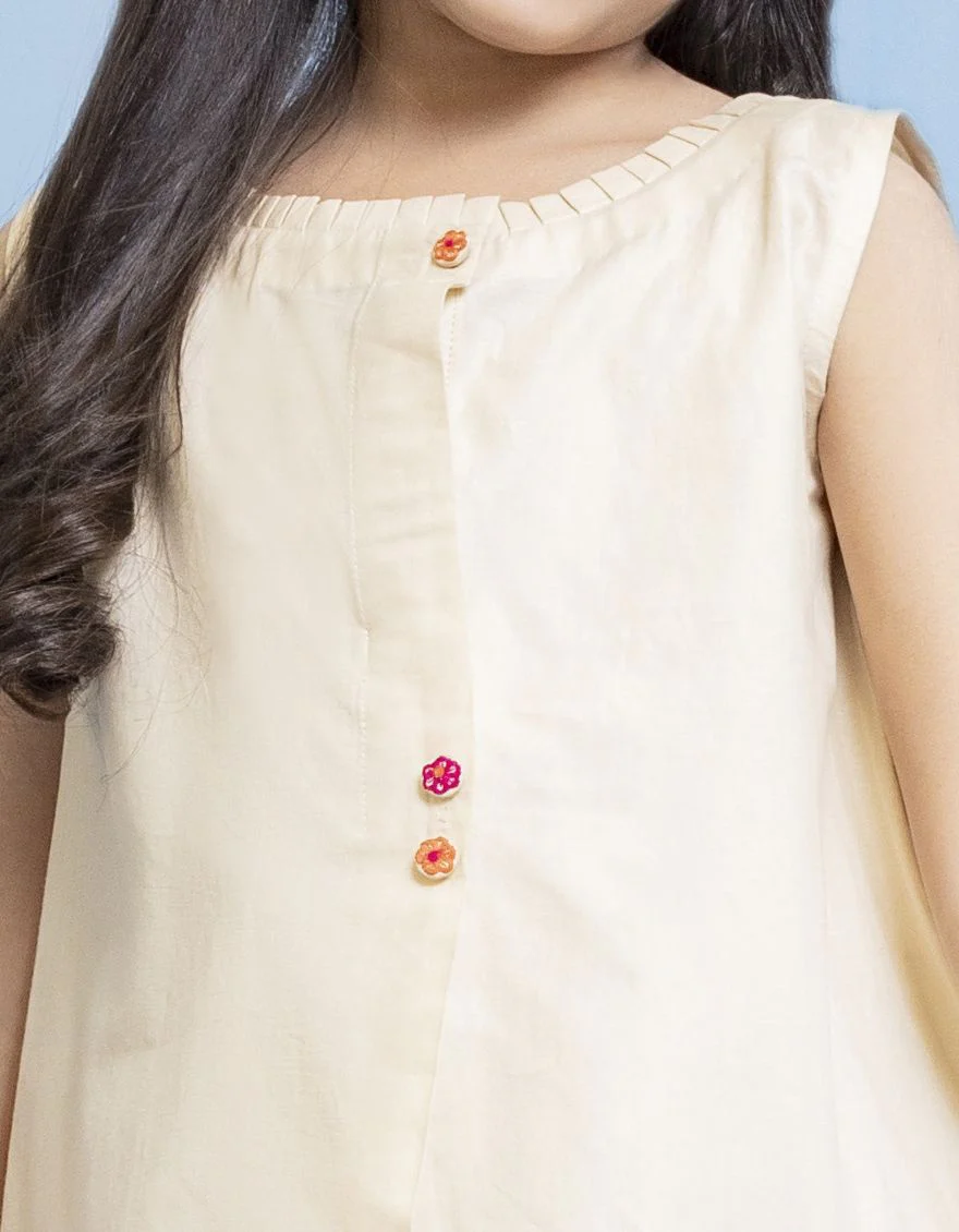 BEIGE LAWN KURTI | JGLK-S-US-22-2509 FB/KED-22-003 - Image 3