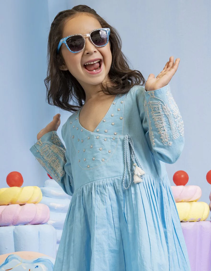 BLUE LAWN KURTI | JGLK-S-US-22-2511 FB/KED-22-005 - Image 2