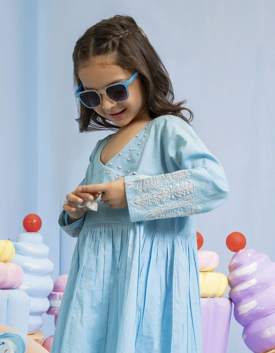 BLUE LAWN KURTI | JGLK-S-US-22-2511 FB/KED-22-005 - Image 3