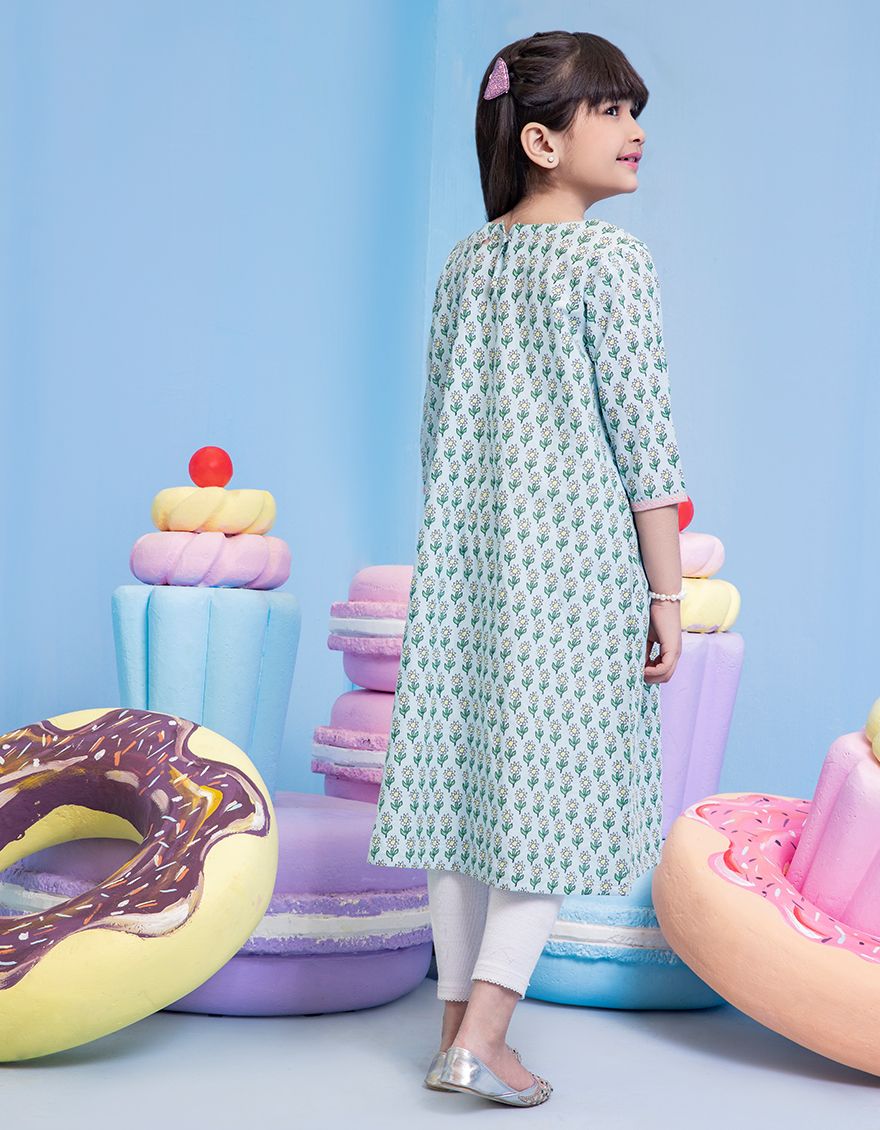 GREEN LAWN KURTI | JGLK-S-US-22-2513 FB/FANTASY-1-22 - Image 2