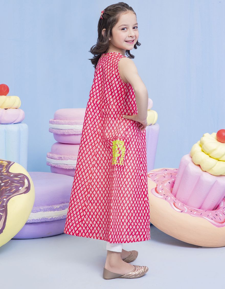 RED KURTI | JGLK-S-US-22-2516 FB/OPULENT - Image 2