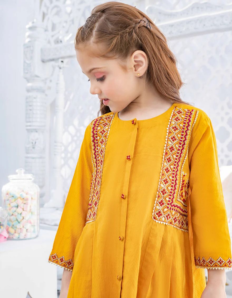 YELLOW TEXTURED KURTI | JGLK-S-US-22-2523 FB/YELLOW-210 - Image 2