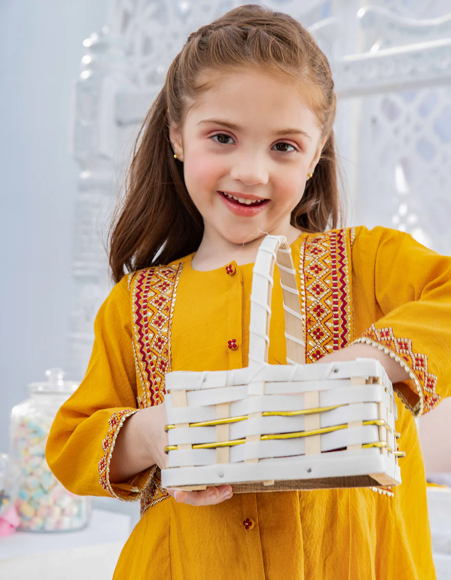 YELLOW TEXTURED KURTI | JGLK-S-US-22-2523 FB/YELLOW-210 - Image 4