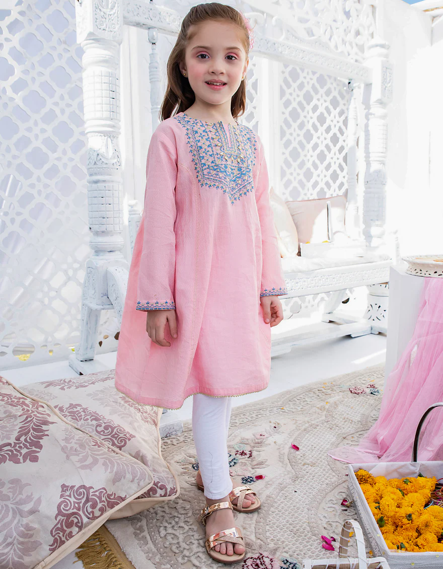 PINK TEXTURED KURTI | JGLK-S-US-22-2526 FB/PINK - Image 3