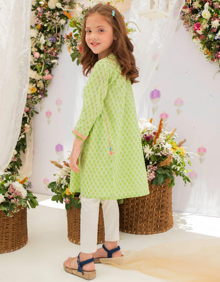 GREEN LAWN KURTI | JGLK-S-US-22-2531 FB/SAGA - Image 2