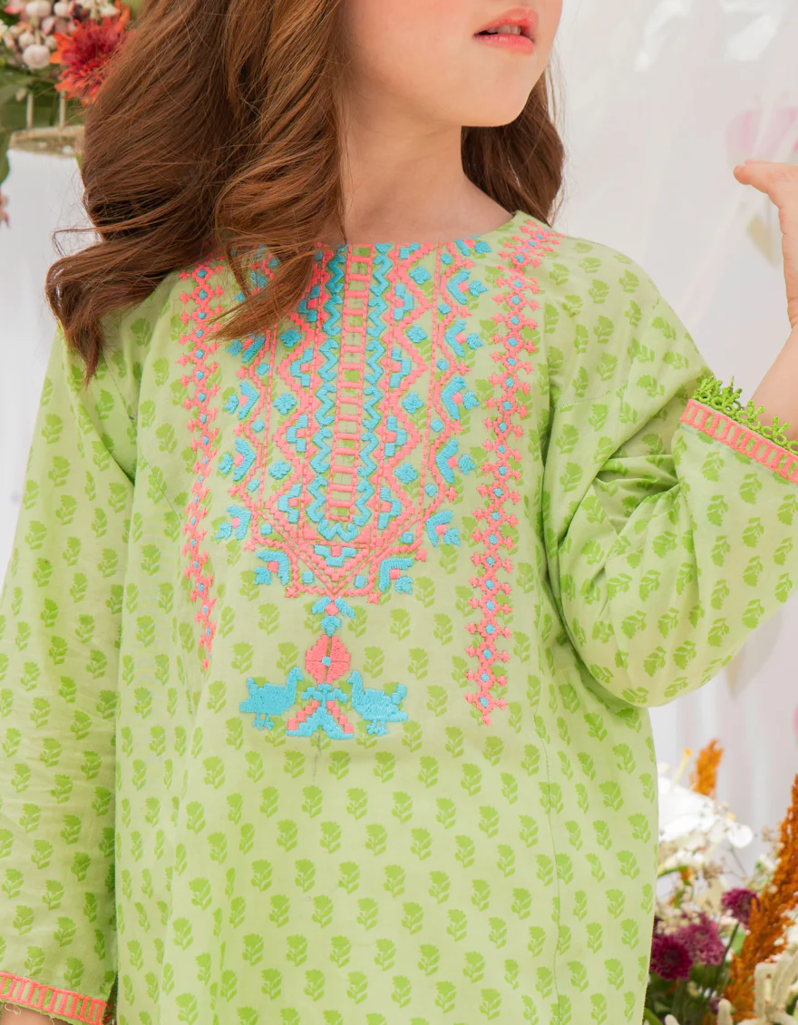 GREEN LAWN KURTI | JGLK-S-US-22-2531 FB/SAGA - Image 4