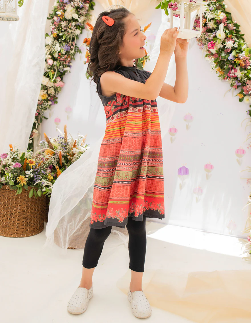 MULTICOLOR LAWN KURTI | JGLK-S-US-22-2533 FB/BAHAR - Image 4