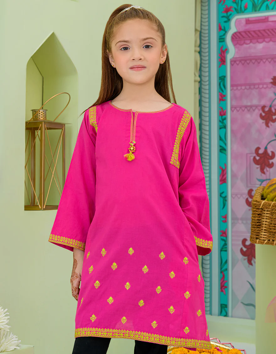 PINK LAWN KURTI | JGLK-S-US-23-2517 FB/EDT-23-003 - Image 3