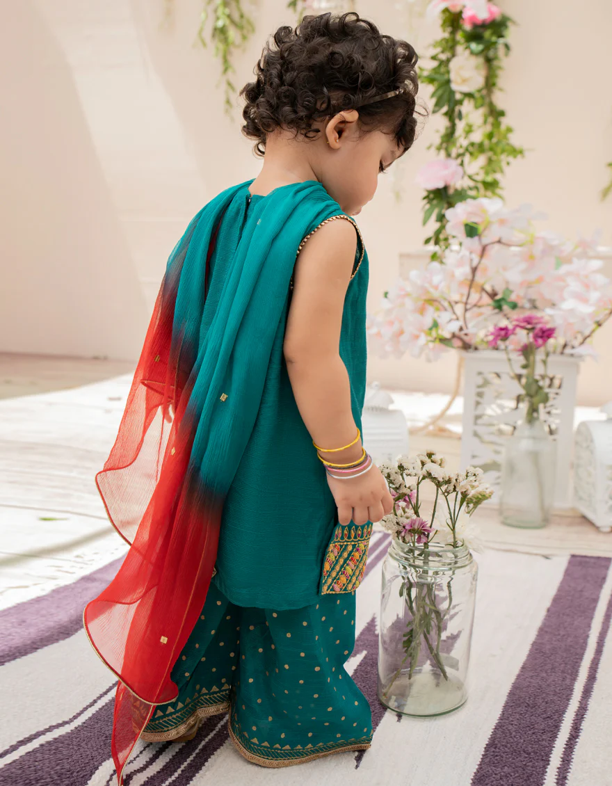 SEA GREEN KARANDI 2PC STITCHED | JIK-S-JGI2-US-22-033 FB/AM-2041 - Image 2