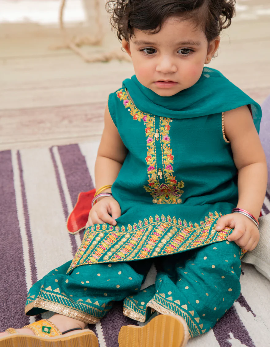 SEA GREEN KARANDI 2PC STITCHED | JIK-S-JGI2-US-22-033 FB/AM-2041 - Image 3