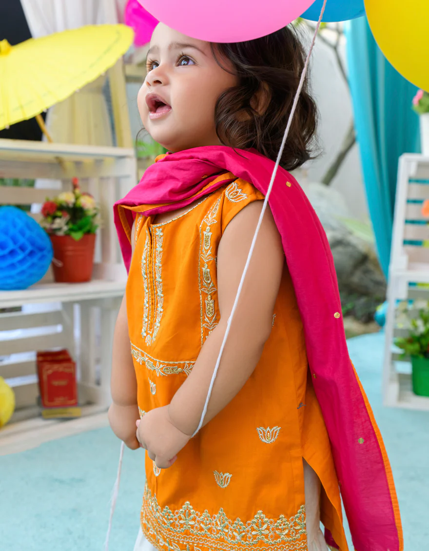 ORANGE LAWN 3PC STITCHED | JIK-S-JGIN-US-22-007 FB/RFD - Image 2